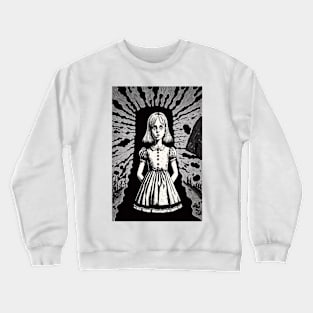 Alice in Wonderland: A Dark Gothic Punk Adventure Crewneck Sweatshirt